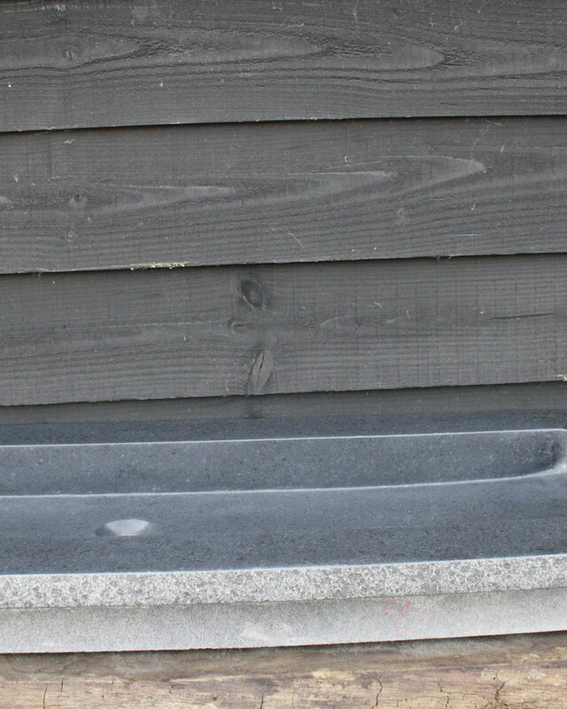 Forzalaqua Wastafel Natuursteen Gebrand 120,5x51,5x9,5 cm