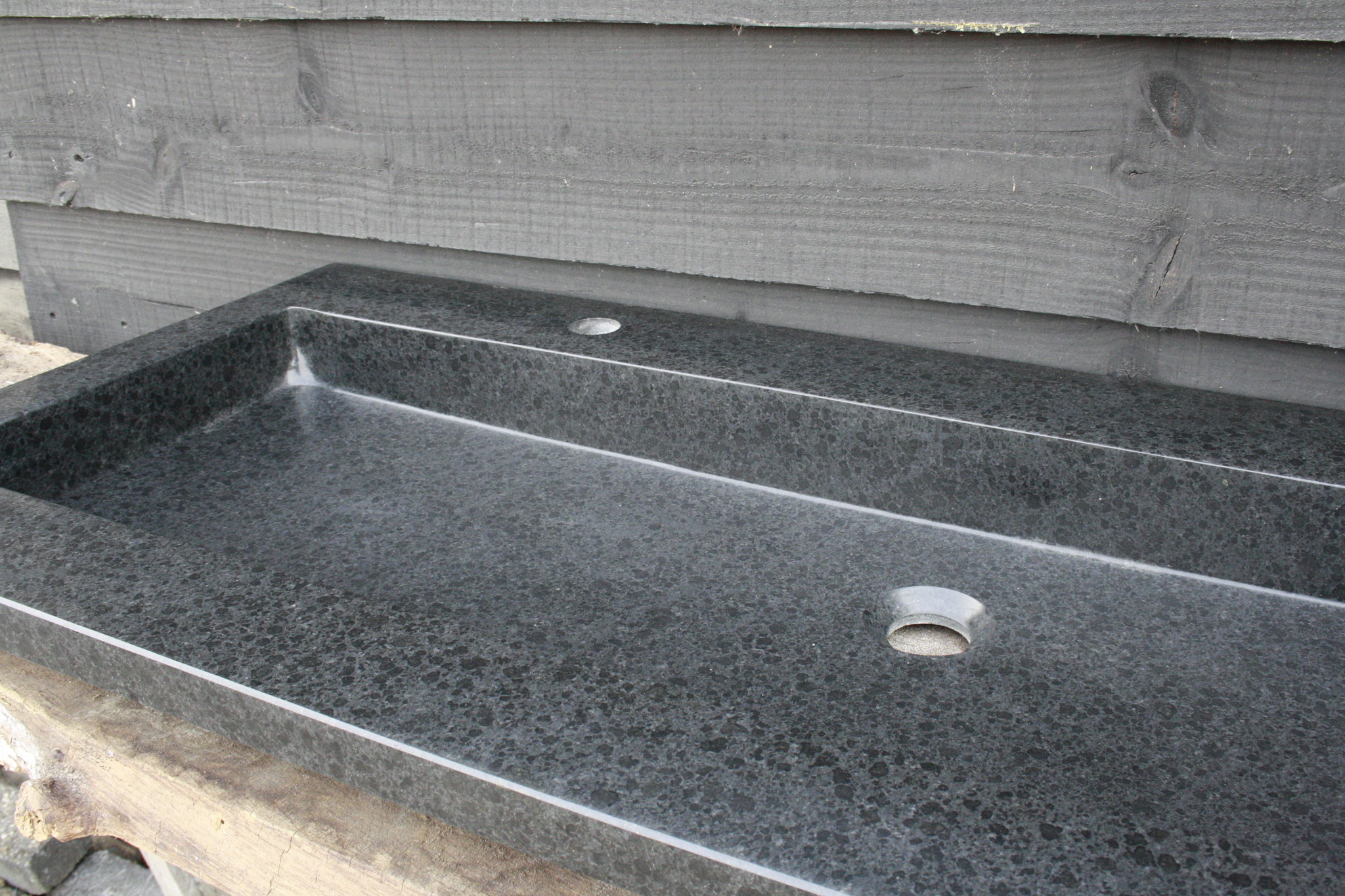 Forzalaqua Wastafel Natuursteen Gezoet 120,5x51,5x9,5 cm