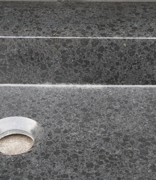 Forzalaqua Wastafel Natuursteen Gezoet 120,5x51,5x9,5 cm