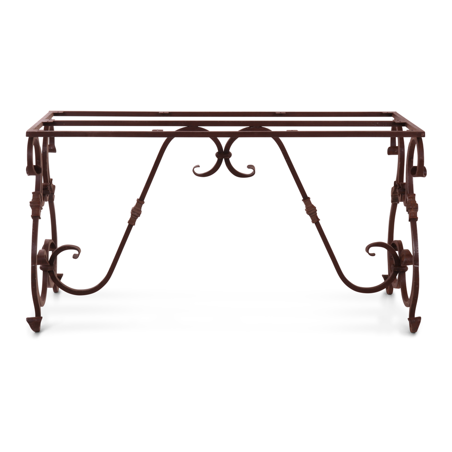 Rene Houtman IJzeren Tafelonderstel Krulpoten Tuintafel 140x60 cm