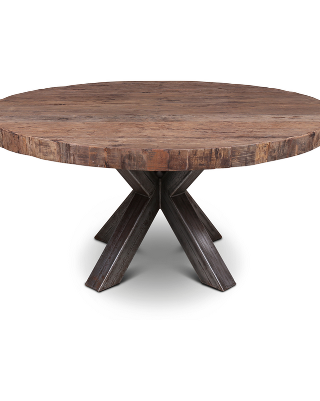 Rene Houtman Eettafel Teak Rond Barry 160x78 cm