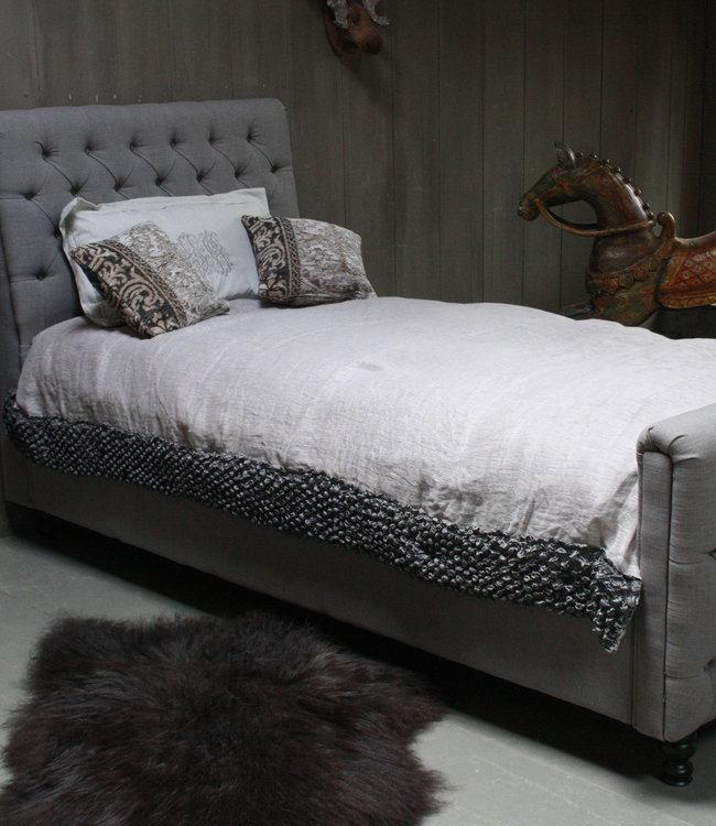 Rene Houtman Darlton Ledikant - Eenpersoons 90 x 200 cm Grijs