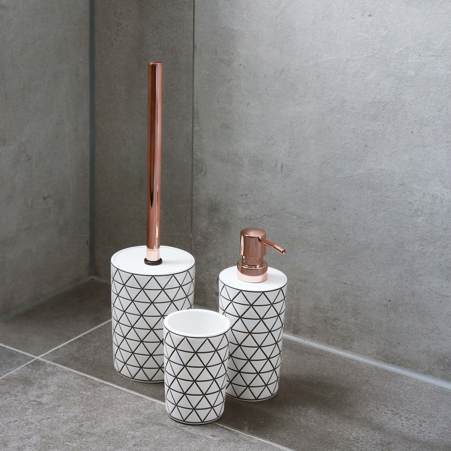 Sfeervol toilet creëren? Accessoires Set Toilet Badkamer Pastille Wit