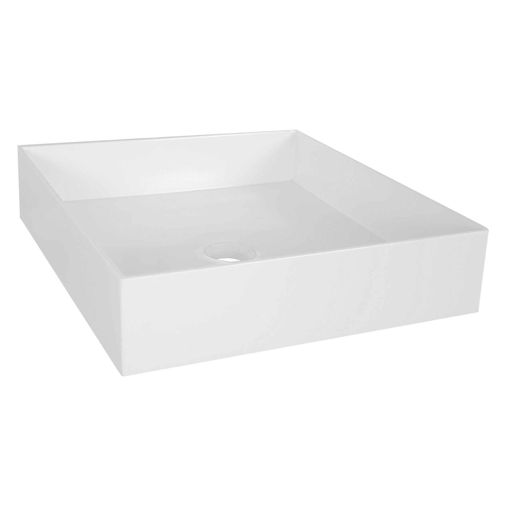 Differnz Waskom Polybeton 42x42x10 cm Vierkant