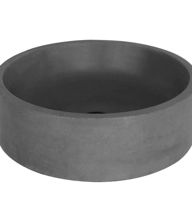 Differnz Wastafel Beton Donkergrijs Rond 42x42x13 cm