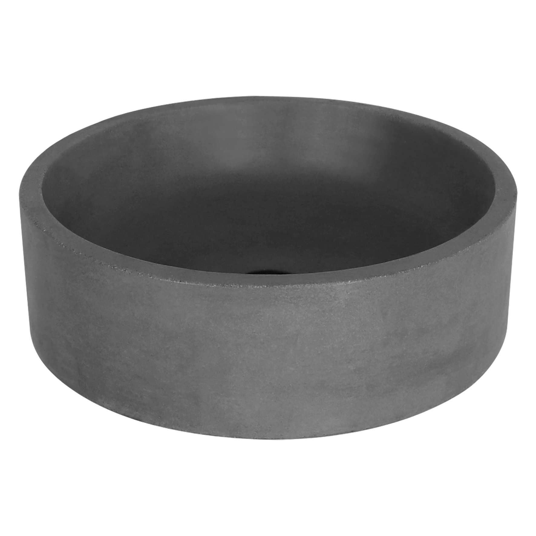 Differnz Wastafel Beton Donkergrijs Rond 42x42x13 cm