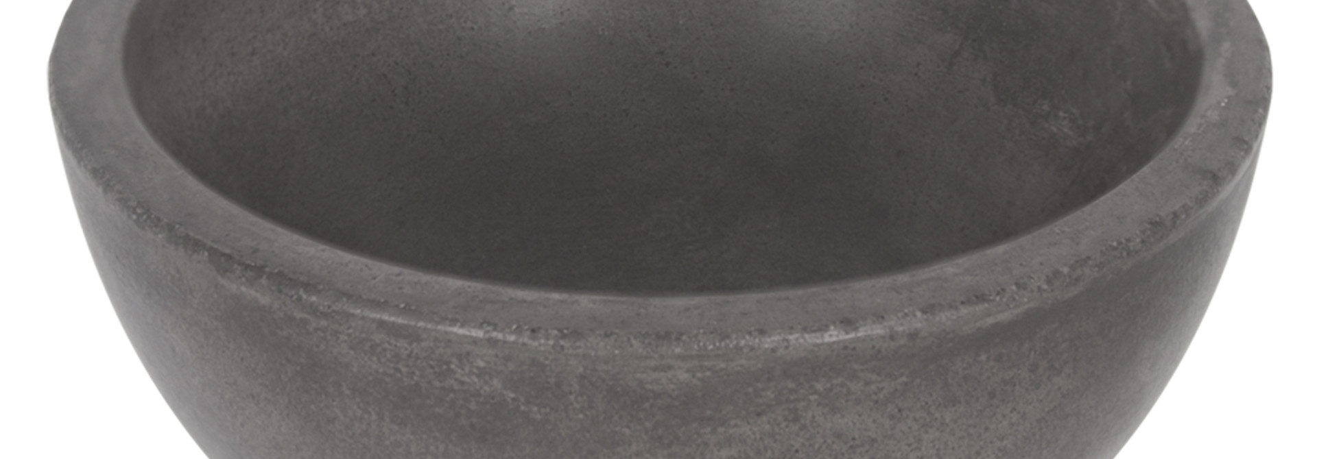 Waskom Beton Donkergrijs Rond 25x25x11.5 cm