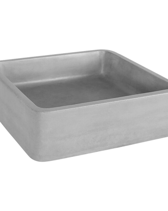 Differnz Wastafel Beton Lichtgrijs Vierkant 40x40x12 cm