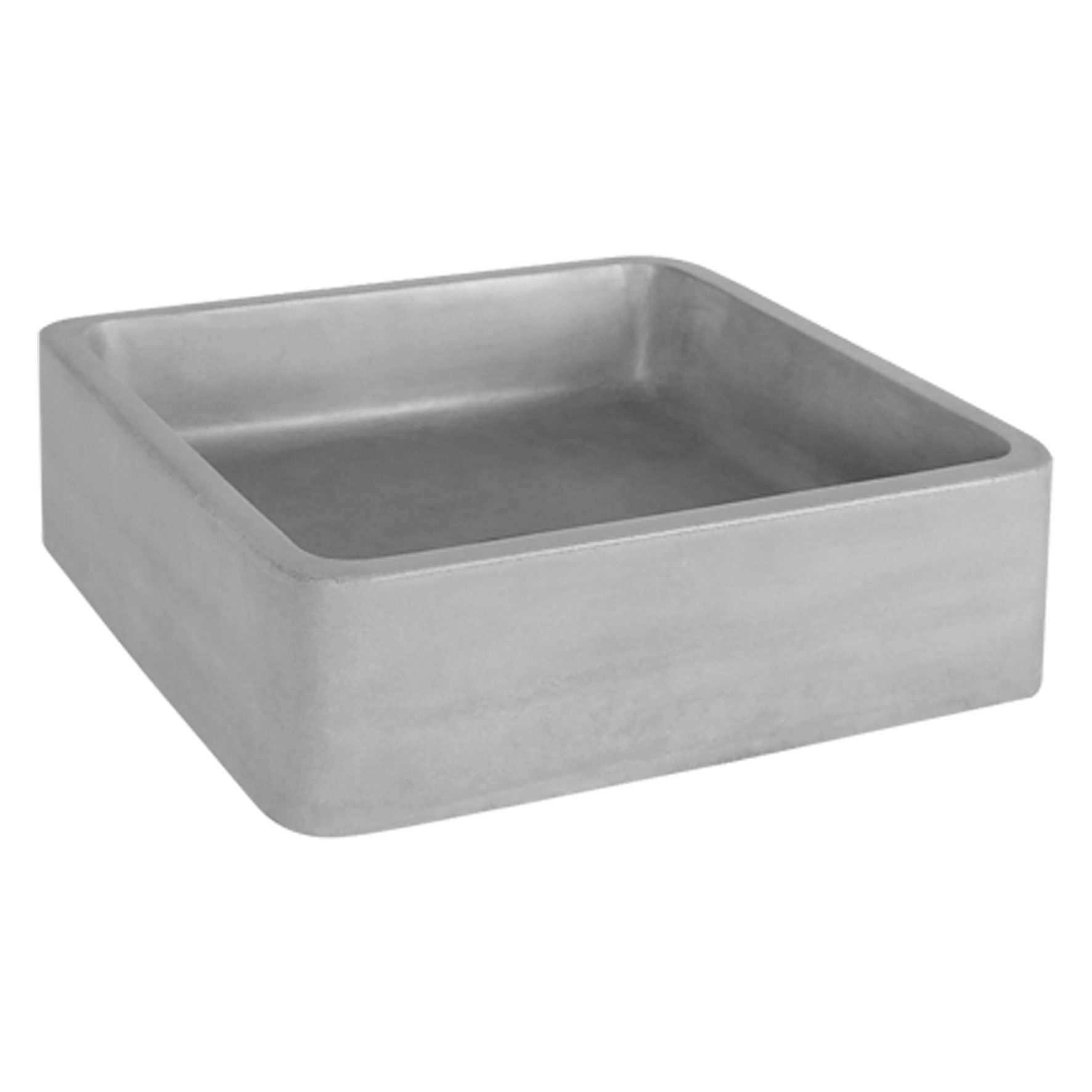 Differnz Wastafel Beton Lichtgrijs Vierkant 40x40x12 cm