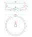 Differnz Wastafel Beton Lichtgrijs Rond 42x42x13 cm