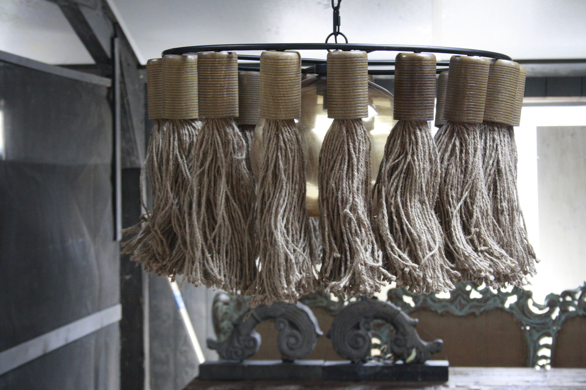 Rene Houtman Hanglamp Adonia Kwast Naturel 57x31 cm
