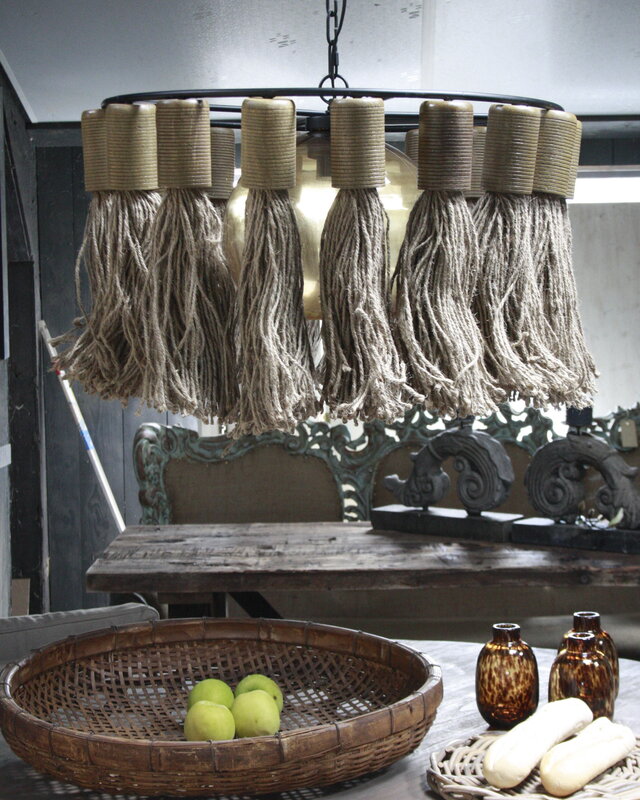 Rene Houtman Hanglamp Adonia Kwast Naturel 57x31 cm