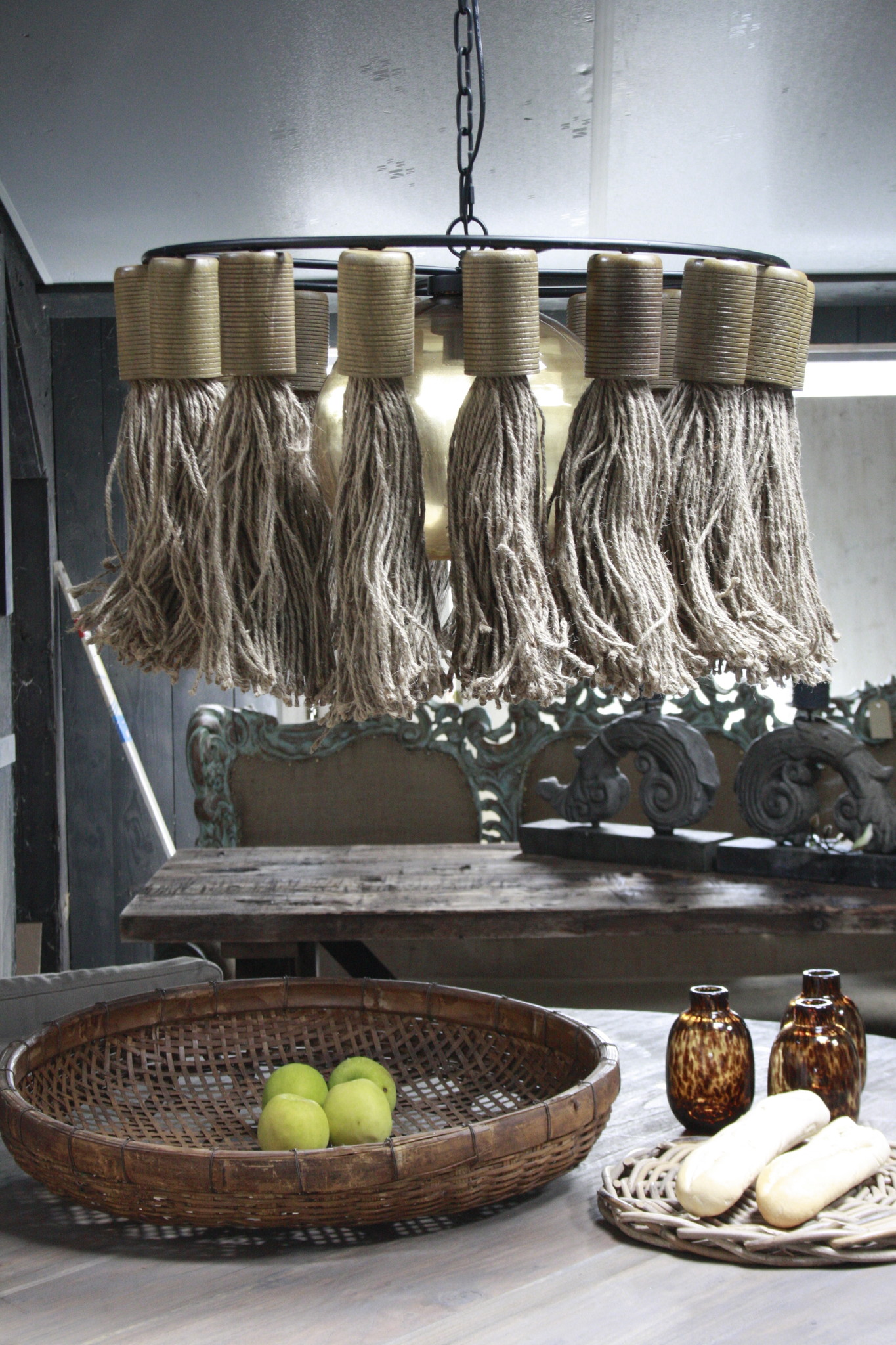 Rene Houtman Hanglamp Adonia Kwast Naturel 57x31 cm