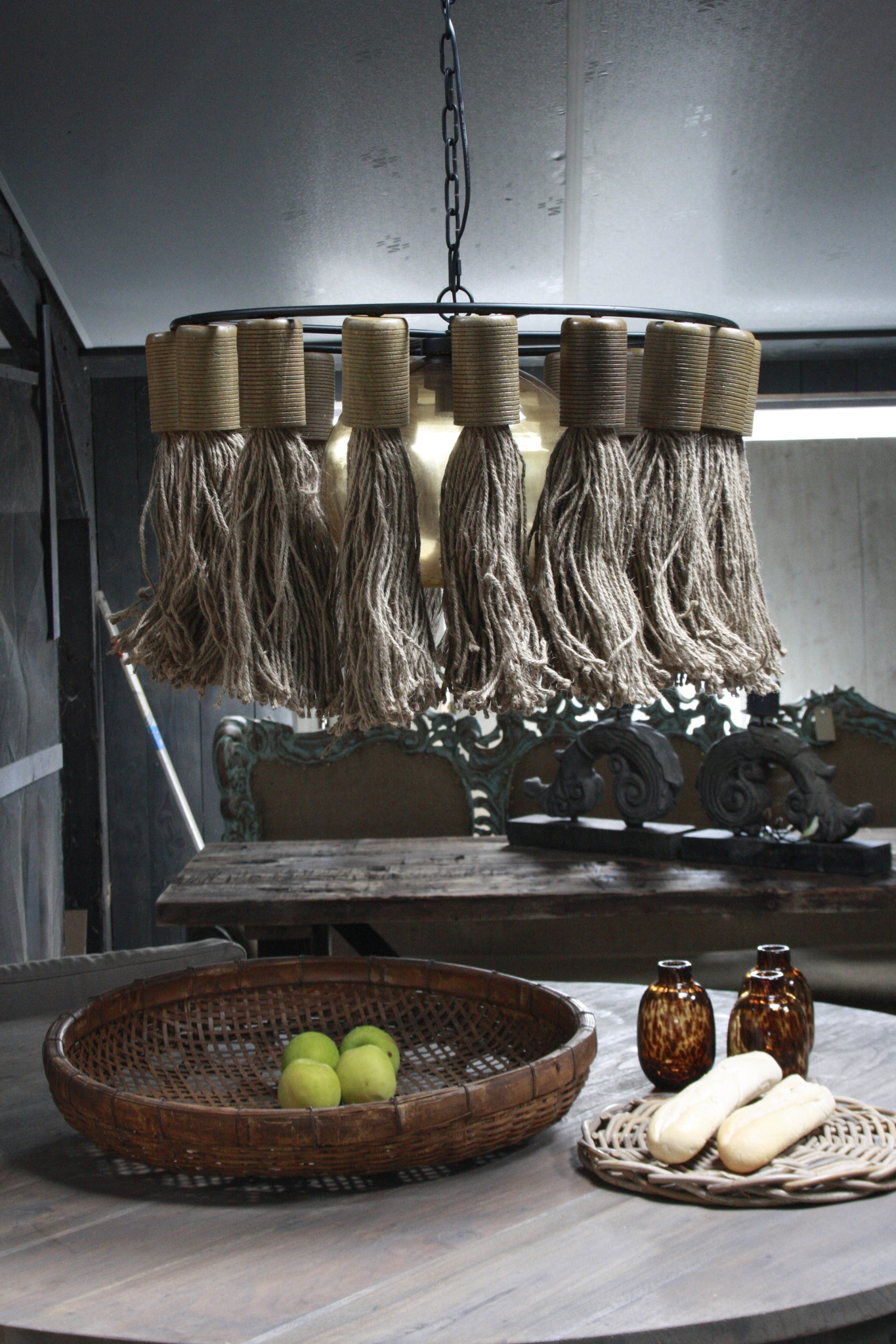 Rene Houtman Hanglamp Adonia Kwast Naturel 57x31 cm