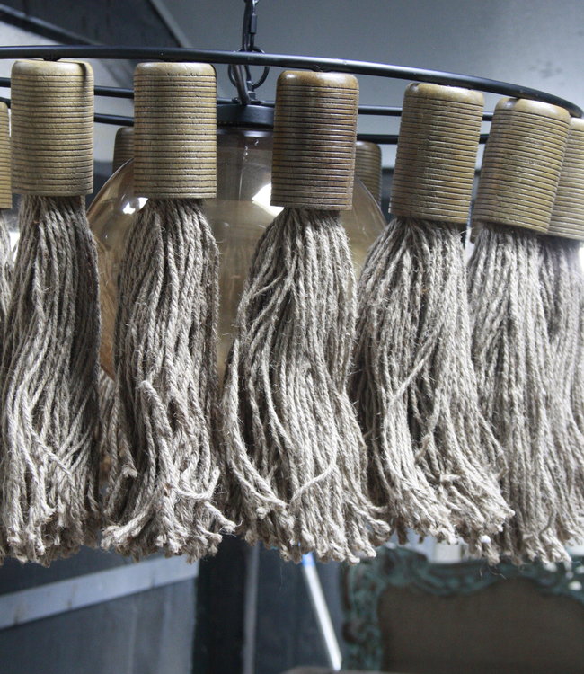 Rene Houtman Hanglamp Adonia Kwast Naturel 57x31 cm