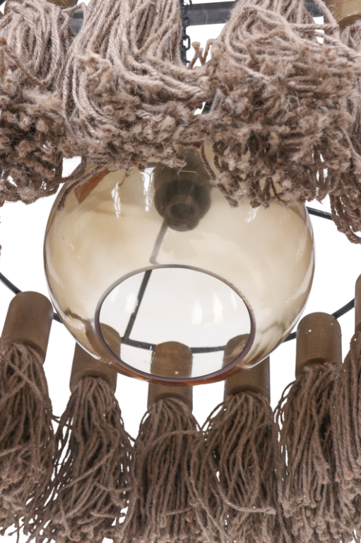 Rene Houtman Hanglamp Adonia Kwast Naturel 57x31 cm