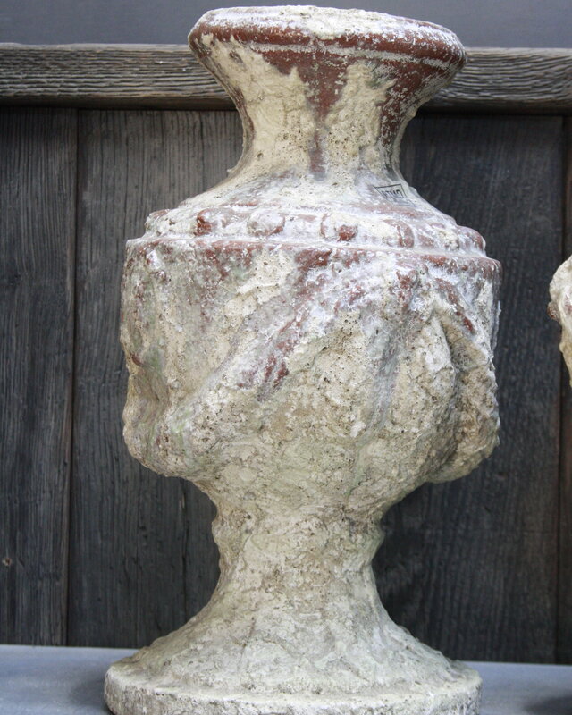 Rene Houtman PTMD Vazen Oud Steen 36x22 cm set van 2