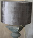 Aura Peeperkorn Balusterlamp Oud Hout Groen + kap 60 cm