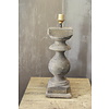 Balusterlamp Oud Hout L65 cm Grijs