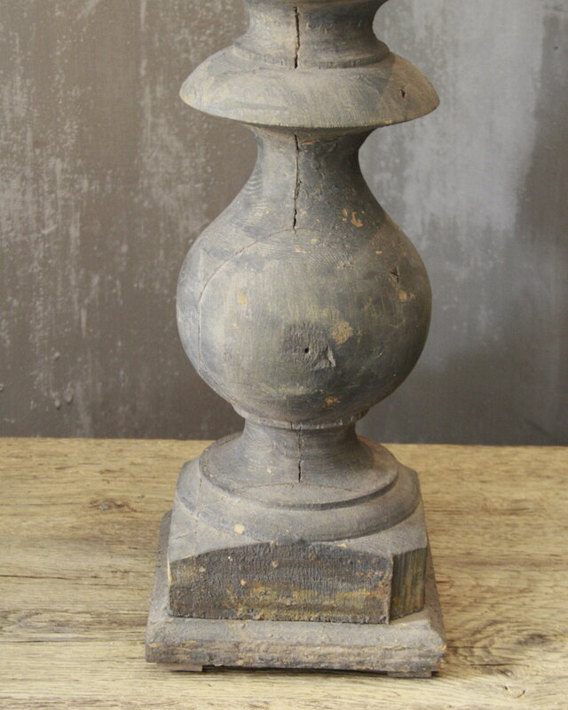 Aura Peeperkorn Balusterlamp Oud Hout L65 cm Grijs