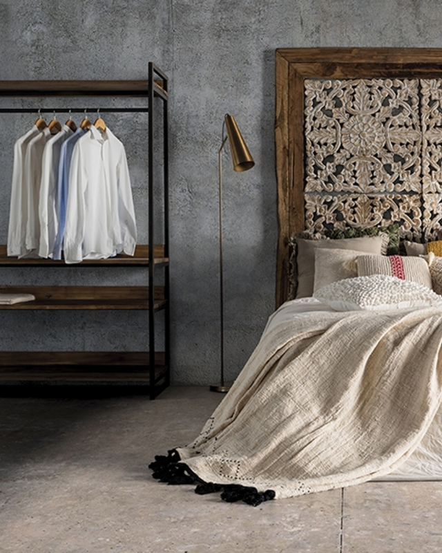 Rene Houtman Alisa Wastafel Gerecycled Grenenhout 160 cm Marmer
