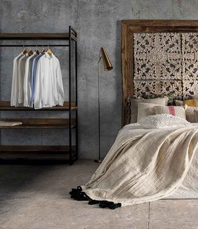 Rene Houtman Alisa Wastafel Gerecycled Grenenhout 160 cm Marmer