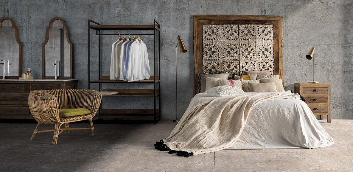 Rene Houtman Alisa Wastafel Gerecycled Grenenhout 160 cm Marmer
