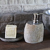 Rene Houtman Bad Zeepdispenser natuursteen 18 x 13 cm Rene Houtman Bad Zeepdispenser natuursteen 18 x 13 cm