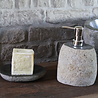 Rene Houtman Bad Zeepdispenser natuursteen 18 x 13 cm Rene Houtman Bad Zeepdispenser natuursteen 18 x 13 cm