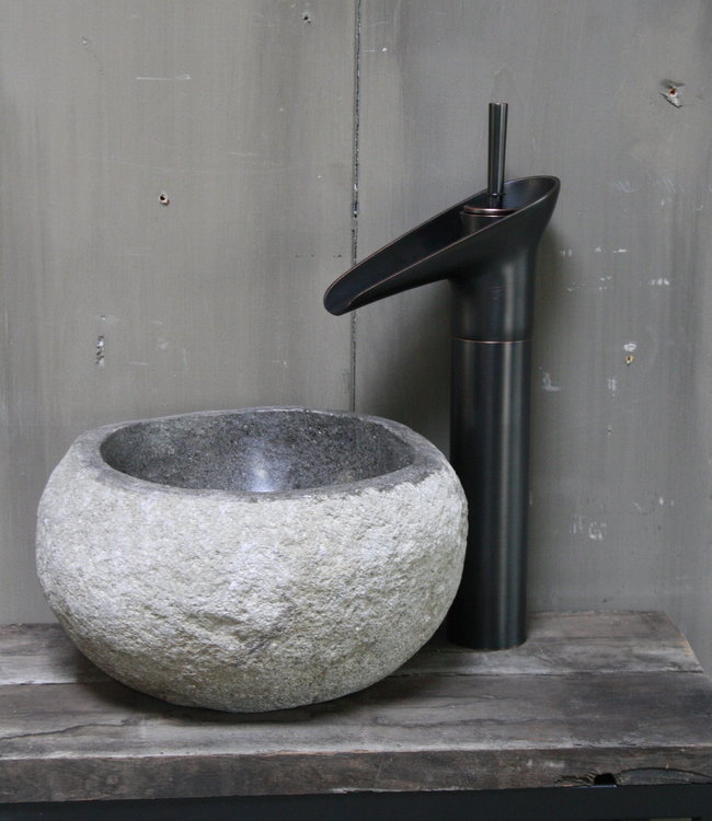 Rene Houtman Boris fonteinmeubelset rivier incl. hoge kraan zwart