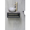 Boris fonteinmeubelset beton incl. hoge kraan brons