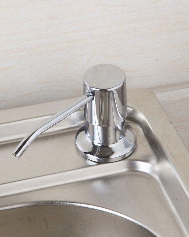 Rene Houtman Chroom zeep dispenser inbouw