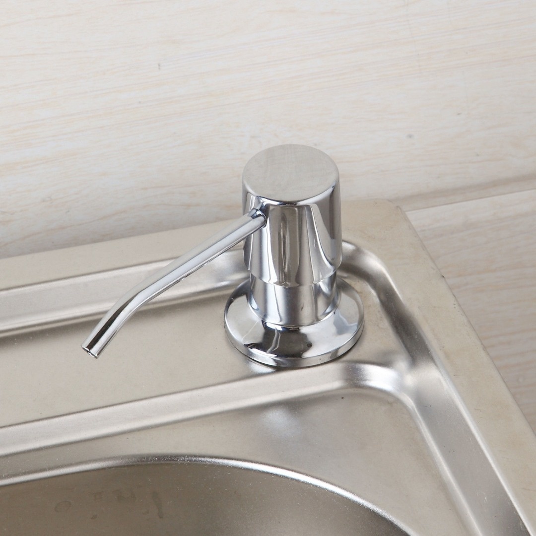 Rene Houtman Chroom zeep dispenser inbouw