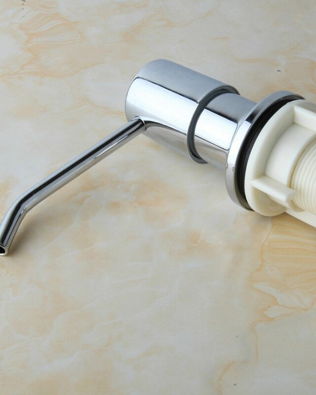 Rene Houtman Chroom zeep dispenser inbouw