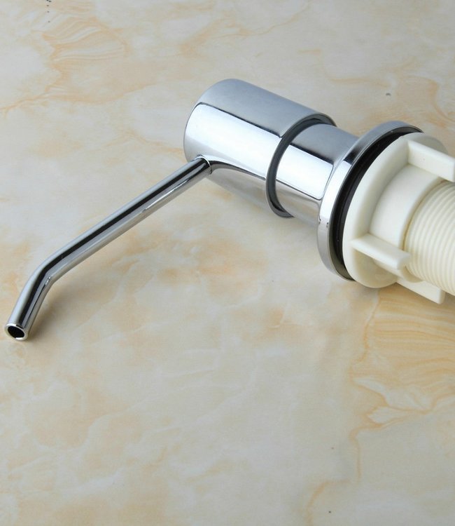 Rene Houtman Chroom zeep dispenser inbouw