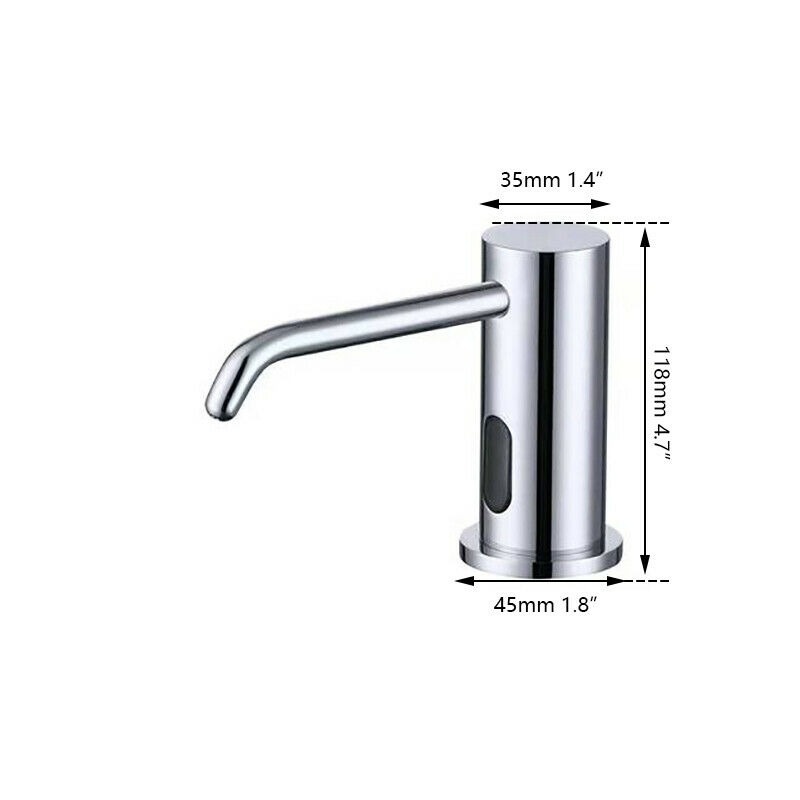 Rene Houtman Inbouw chroom sensor zeepdispenser