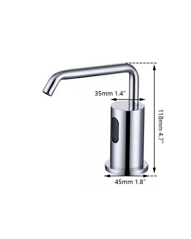 Rene Houtman Inbouw chroom sensor zeepdispenser
