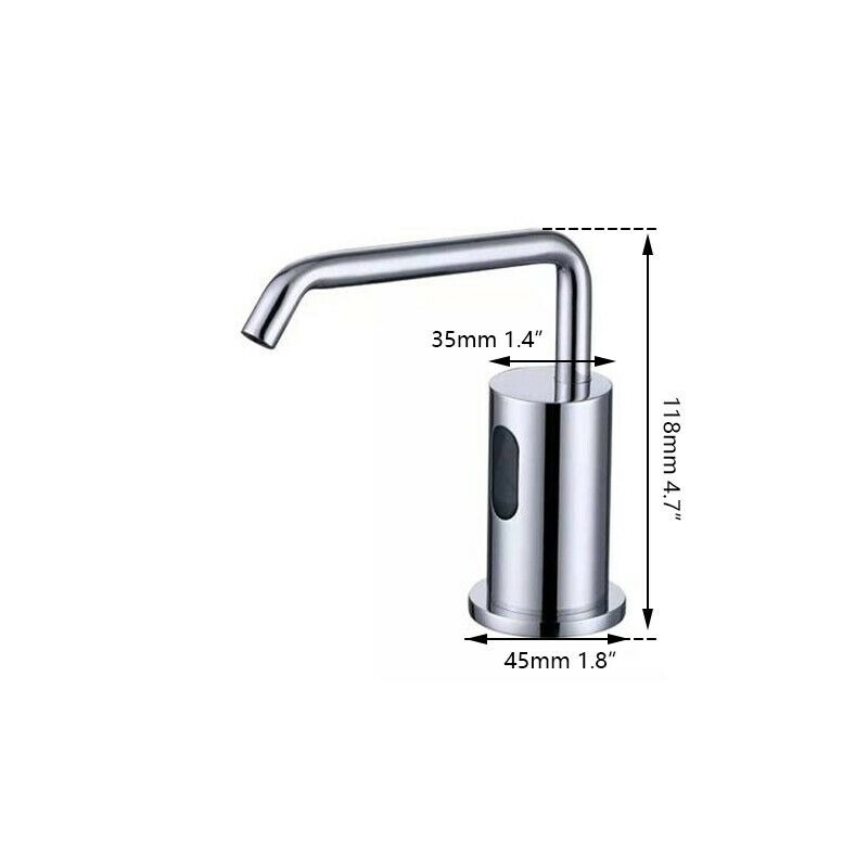Rene Houtman Inbouw chroom sensor zeepdispenser