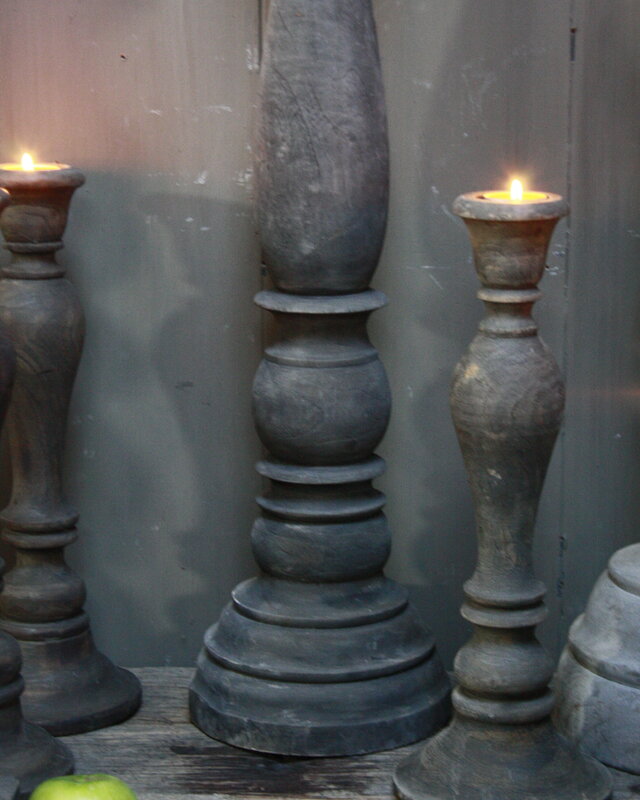 Rene Houtman Kaarsenstandaard Hout Nepalees 71 cm