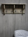 Rene Houtman Kapstok oud teak hout 6 haaks 100 x 40 cm