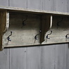 Rene Houtman Kapstok oud teak hout 6 haaks 130 x 40 cm Rene Houtman Kapstok oud teak hout 6 haaks 130 x 40 cm