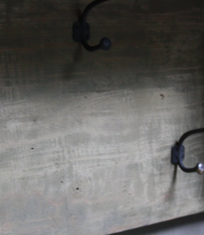 Rene Houtman Kapstok oud teak hout 6 haaks 130 x 40 cm