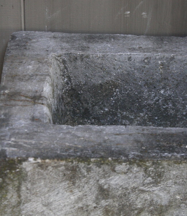 Rene Houtman Geesje toiletmeubel oud eiken + natuurstenen bak 90 cm