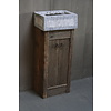 Geesje toiletmeubel oud eiken + gefrijnde bak 90 cm