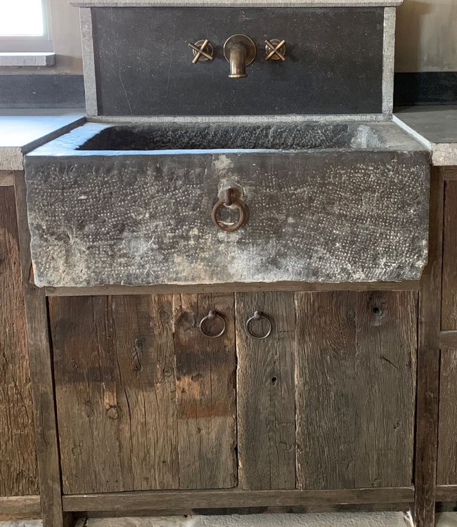 Rene Houtman Muurkraan Aaf 20 Cm Uitloop 3-gats messing Pompkraan