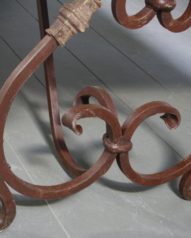 Rene Houtman Eetkamertafel Eiken 250 cm met ijzeren onderstel