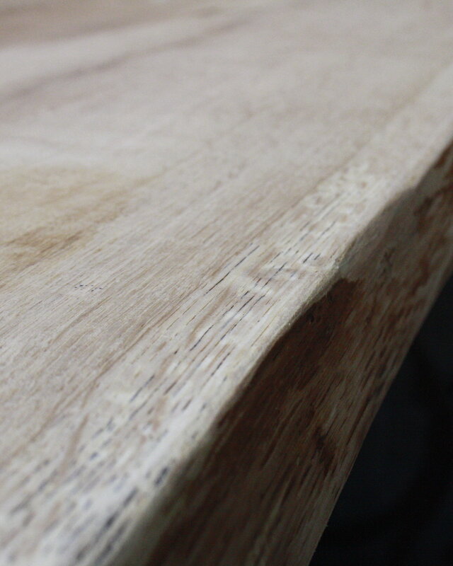 Rene Houtman Eetkamertafel Eiken 250 cm met ijzeren onderstel