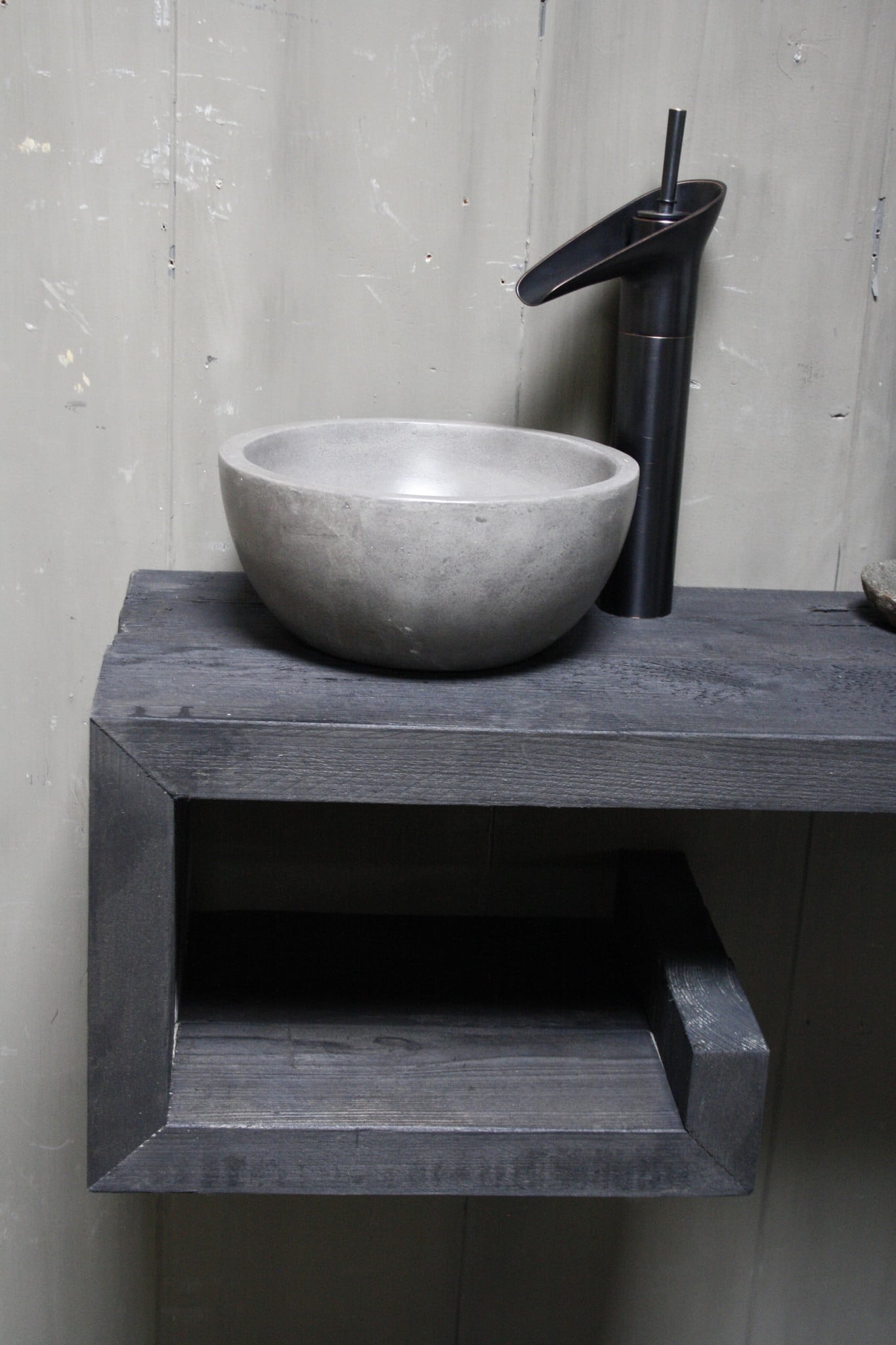 Rene Houtman Rosa - Fonteinmeubelset -  Black - Beton - Black