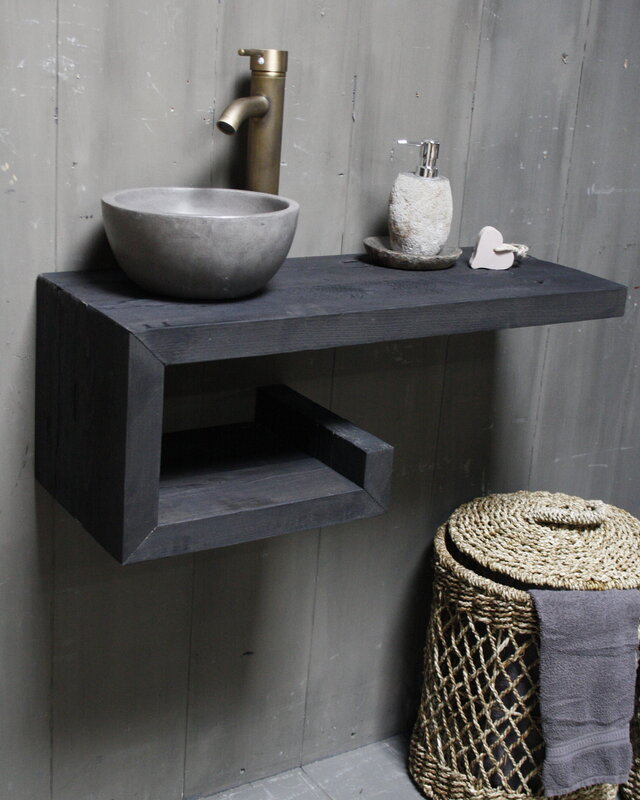 Rene Houtman Rosa - Fonteinmeubelset - Black - Beton - Brons1