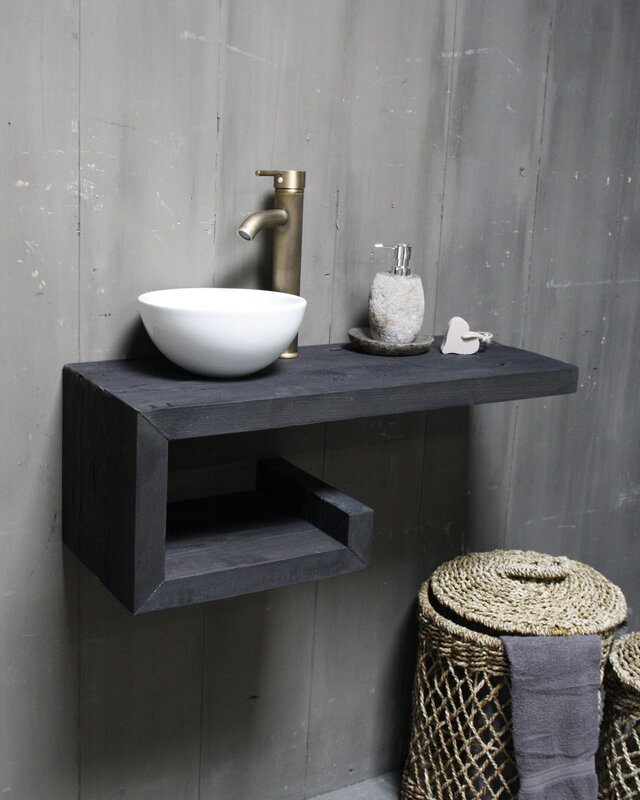 Rene Houtman Rosa - Fonteinmeubelset - Black - Wit - Brons